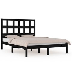 Кровать металлическая, чёрная, 140x200 см цена и информация | Кровати | kaup24.ee