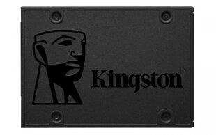 SSD|KINGSTON|A400|960GB|SATA 3.0|TLC|Write speed 450 MBytes/sec|Read speed 500 MBytes/sec|2,5"|TBW 300 TB|MTBF 1000000 hours|SA400S37/960G цена и информация | Kingston Компьютерная техника | kaup24.ee