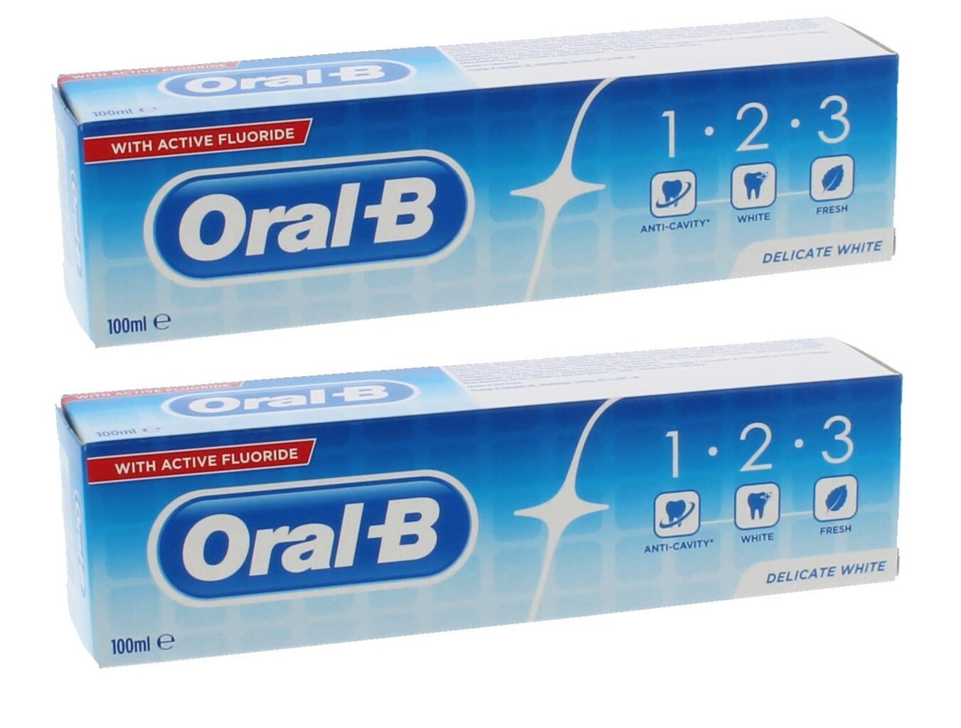 Hambapasta Oral-B 123 Delicate White 100 ml цена и информация | Suuhügieen | kaup24.ee