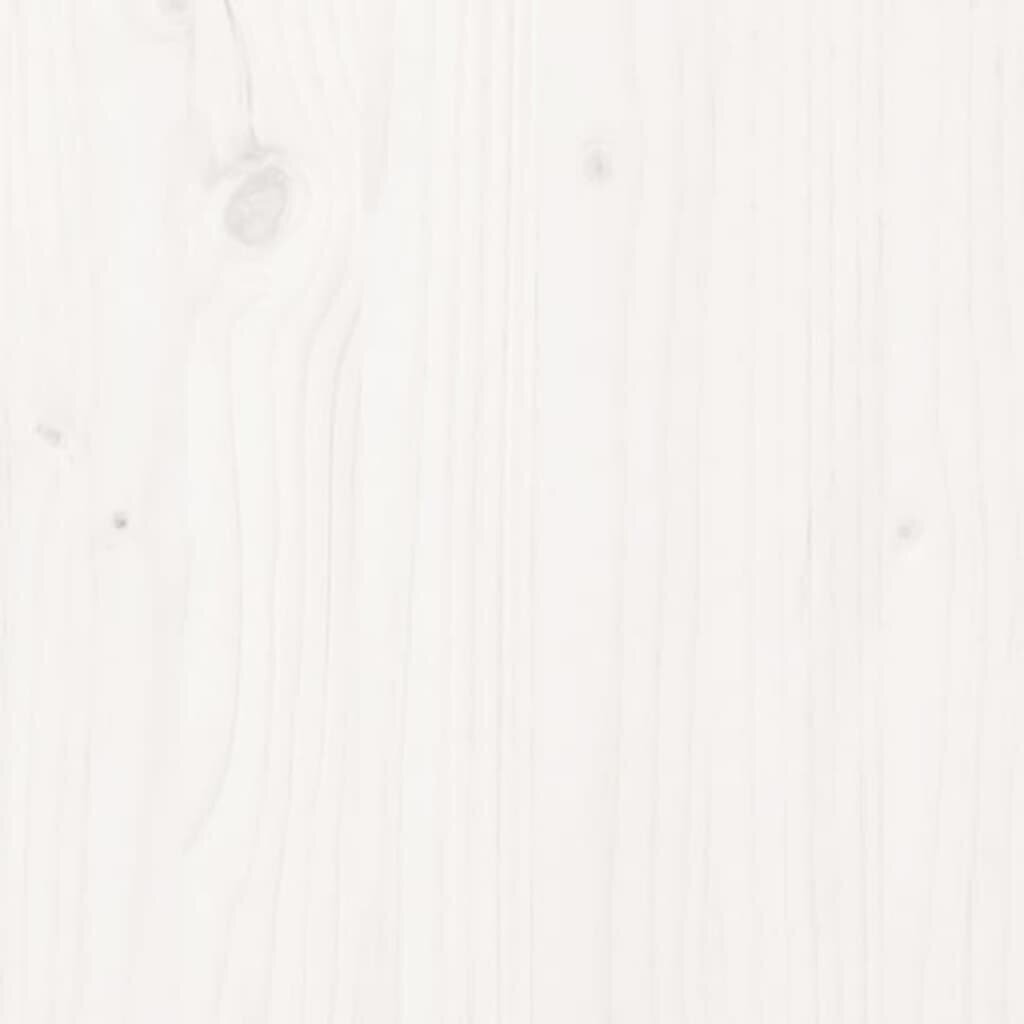 vidaXL öökapp, valge, 40 x 35 x 61,5 cm, männipuit hind ja info | Öökapid | kaup24.ee