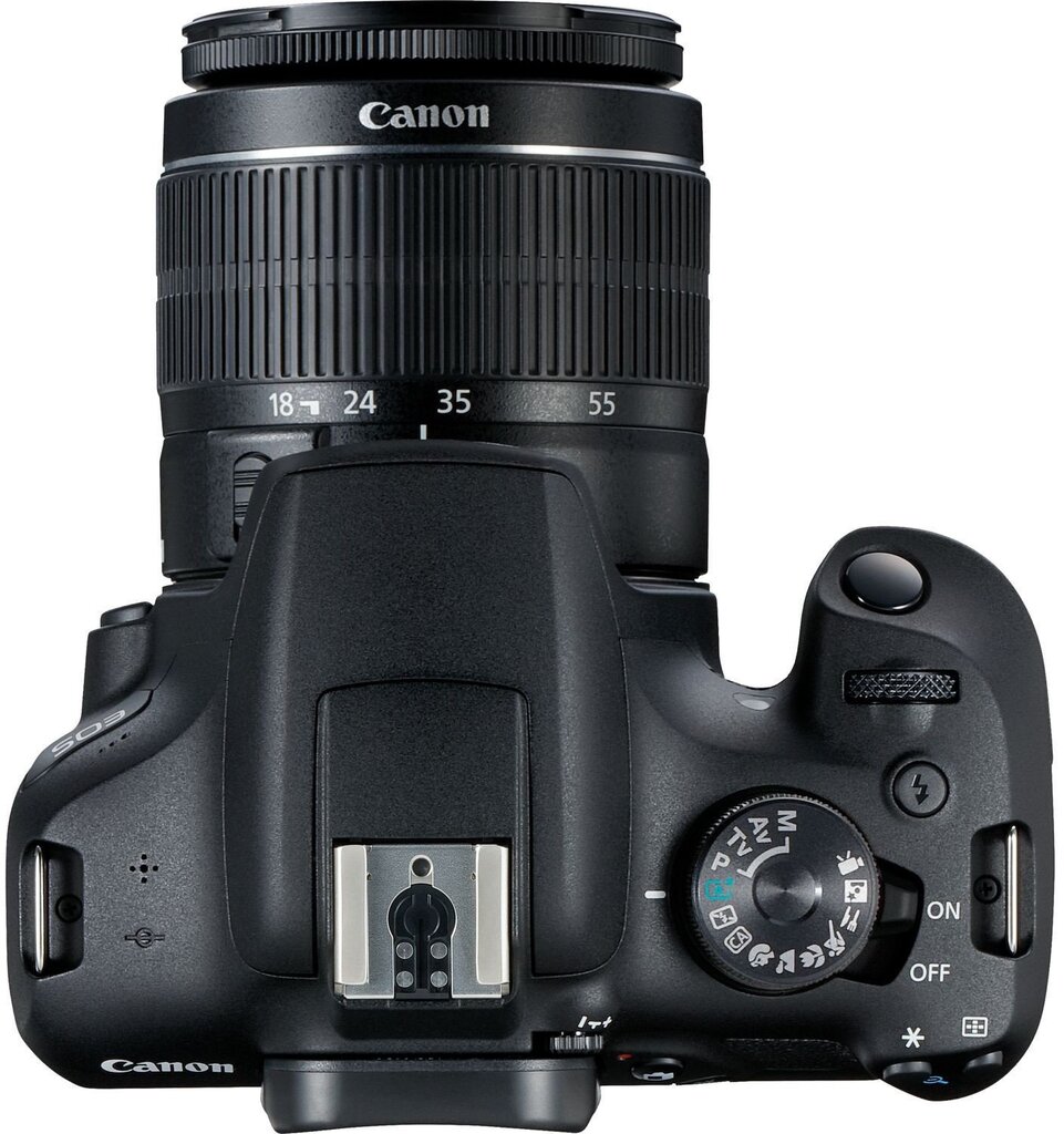 Canon EOS 2000D + 18-55mm III Kit, must цена и информация | Fotoaparaadid | kaup24.ee