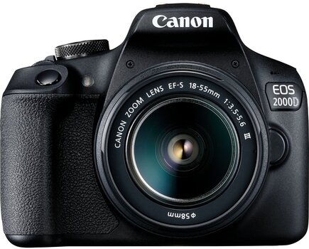 Canon EOS 2000D + 18-55 мм III Kit, черный цена и информация | Фотоаппараты | kaup24.ee