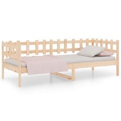 Кровать, 90x190 см, коричневая цена и информация | Кровати | kaup24.ee