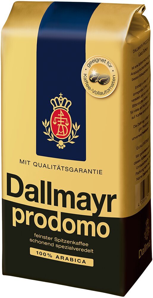 Kohvioad Dallmayr Prodomo, 0,5kg hind ja info | Kohv, kakao | kaup24.ee