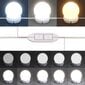 vidaXL tualettlaud LEDiga, Sonoma tamm, 74,5 x 40 x 141 cm hind ja info | Tualettlauad | kaup24.ee