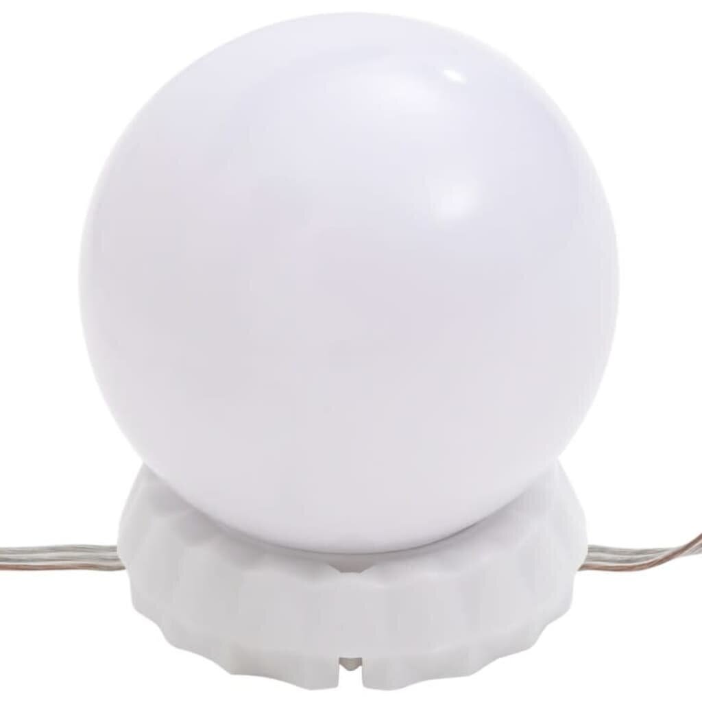vidaXL tualettlaud LEDiga, valge, 86,5 x 35 x 136 cm цена и информация | Tualettlauad | kaup24.ee