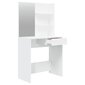 vidaXL tualettlaua komplekt, valge, 74,5 x 40 x 141 cm hind ja info | Tualettlauad | kaup24.ee