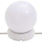 vidaXL tualettlaua komplekt LEDiga, valge, tehispuit цена и информация | Tualettlauad | kaup24.ee