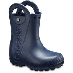 Laste kummisaapad Crocs™ Handle It Rain Boots, Navy цена и информация | Резиновые сапоги детские | kaup24.ee