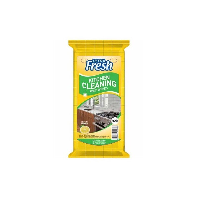 Niisked salvrätikud köögi puhastamiseks Ultra fresh, 20 tk. hind ja info | Puhastuslapid, salvrätikud | kaup24.ee