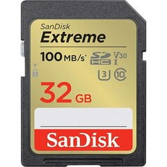 SanDisk Extreme SDHC 32GB цена и информация | Карты памяти для фотоаппаратов, камер | kaup24.ee
