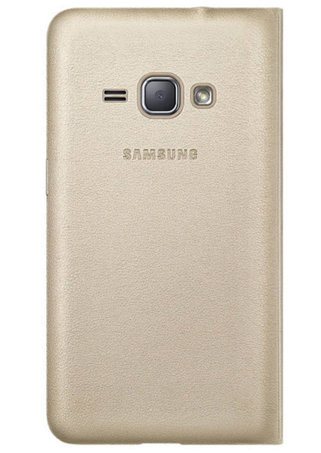 Flip cover for Galaxy J1 (2016) J120 (Gold) hind ja info | Telefoni kaaned, ümbrised | kaup24.ee