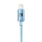 Baseus cable Crystal Shine USB - Lightning 1,2 m 2,4A sky blue цена и информация | Mobiiltelefonide kaablid | kaup24.ee