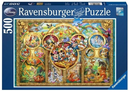 Ravensburger - Puzzle 500 Disney Family цена и информация | Pusled | kaup24.ee