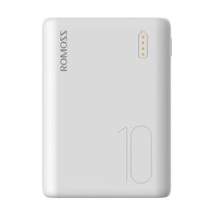 Powerbank Romoss Simple 10, 10000mAh (white) hind ja info | Akupangad | kaup24.ee