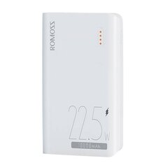 Powerbank Romoss SENSE4SF 10000mAh, 22.5 Вт (white) цена и информация | Зарядные устройства Power bank | kaup24.ee