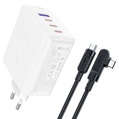 Wall charger Acefast  A37 PD100W GAN, 4x USB, 100 Вт (white) цена и информация | Зарядные устройства для телефонов | kaup24.ee