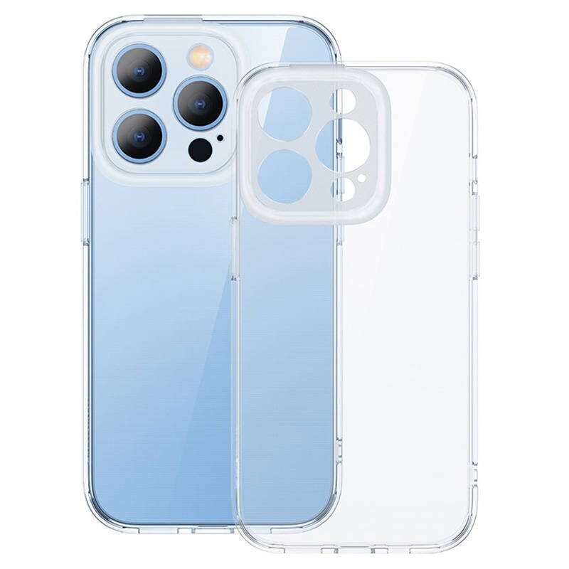 Baseus Illusion Transparent Case, lens frames, tempered glass set for iPhone 14 Pro Max + cleaning kit hind ja info | Telefoni kaaned, ümbrised | kaup24.ee