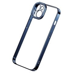 Baseus Glitter Transparent Case and Tempered Glass set for iPhone 14 Plus (blue) цена и информация | Чехлы для телефонов | kaup24.ee