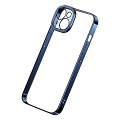 Baseus Glitter Transparent Case and Tempered Glass set for iPhone 14 (blue) цена и информация | Чехлы для телефонов | kaup24.ee