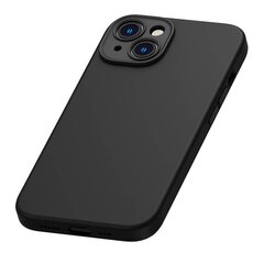 Baseus Liquid Silica Case and Tempered Glass set for iPhone 14 Plus (black) цена и информация | Чехлы для телефонов | kaup24.ee