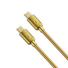 XO cable NB-Q217B PD USB-C - USB-C 1,0m 60W gold цена и информация | Кабели для телефонов | kaup24.ee
