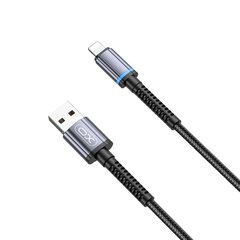 XO cable NB215 USB - Lightning 1,0 м 2,4A black цена и информация | Кабели для телефонов | kaup24.ee