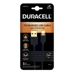 Duracell USB cable for Micro-USB 1 м (Black) цена и информация | Duracell Мобильные телефоны, Фото и Видео | kaup24.ee