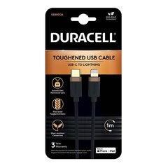 Duracell USB-C cable for Lightning 1 м (Black) цена и информация | Кабели для телефонов | kaup24.ee