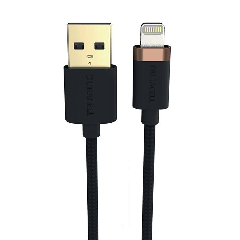 Duracell USB-C cable for Lightning 2m (Black) цена и информация | Mobiiltelefonide kaablid | kaup24.ee