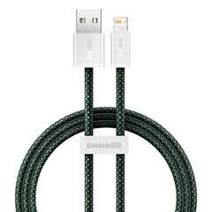 USB cable for Lightning Baseus Dynamic 2 Series, 2.4A, 1m (green) цена и информация | Кабели для телефонов | kaup24.ee