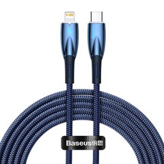 USB-C cable for Lightning Baseus Glimmer Series, 20W, 2m (Blue) цена и информация | Кабели для телефонов | kaup24.ee