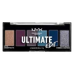 Lauvärvipalett Ultimate Edit NYX, 1,2 g x 6 hind ja info | Ripsmetušid, lauvärvid, silmapliiatsid, seerumid | kaup24.ee