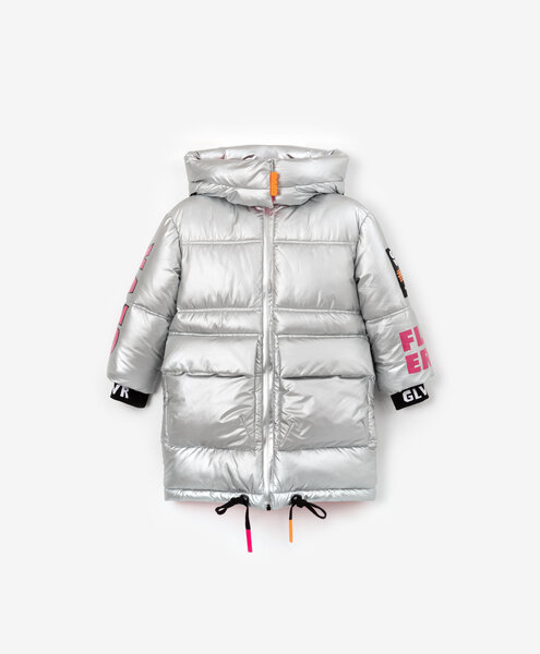 Зимнее пальто Gulliver для девочки, цвет серебристый цена | kaup24.ee
