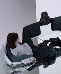 Gulliver püksid tüdrukutele, halli värvi цена и информация | Штаны для девочек | kaup24.ee