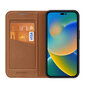 Dux Ducis Skin X2 iPhone 14 Pro Max with magnetic flap brown цена и информация | Telefoni kaaned, ümbrised | kaup24.ee