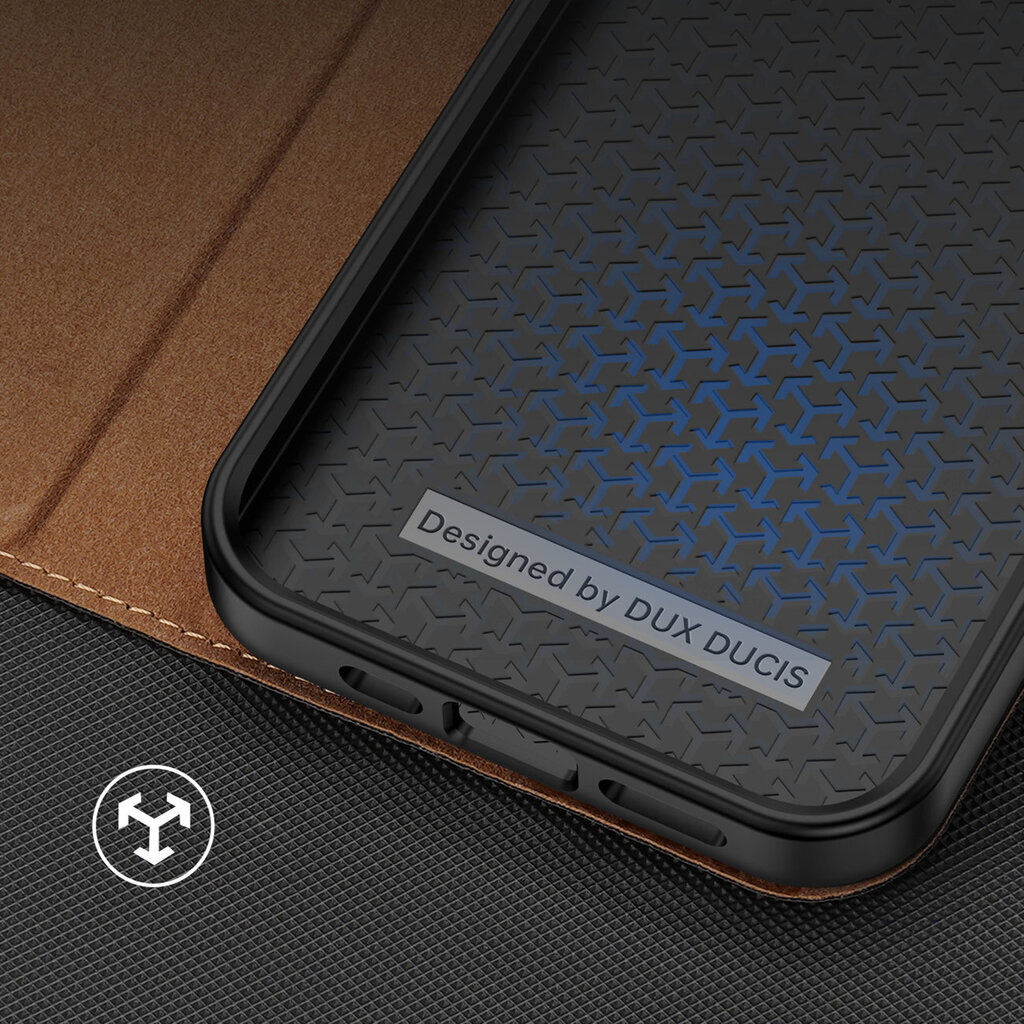 Dux Ducis Skin X2 iPhone 14 Max with magnetic flap brown цена и информация | Telefoni kaaned, ümbrised | kaup24.ee