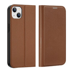 Dux Ducis Skin X2 iPhone 14 Max with magnetic flap brown цена и информация | Чехлы для телефонов | kaup24.ee