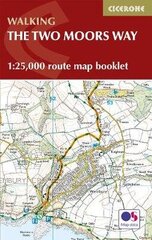 Two Moors Way Map Booklet: 1:25,000 OS Route Mapping цена и информация | Книги о питании и здоровом образе жизни | kaup24.ee