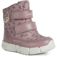 Tüdrukute saapad GEOX FLEXYPER AB BOOTIES, roosa цена и информация | Детские сапоги | kaup24.ee