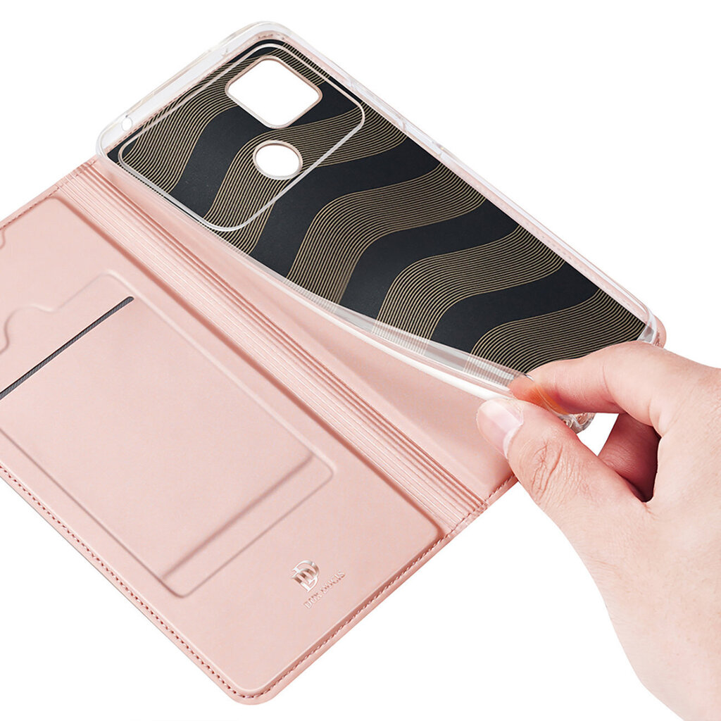 Dux Ducis Skin Pro Xiaomi Poco C40 Flip Card Wallet Stand pink hind ja info | Telefoni kaaned, ümbrised | kaup24.ee