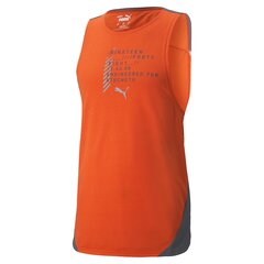 T-särk meestele Puma Train Everfresh Tank Cherry Tomato 52152225, oranž цена и информация | Мужские футболки | kaup24.ee