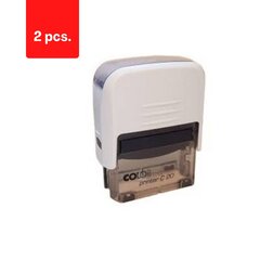 Kere COLOP PRINTER C20 valge värv sinise padjaga, pakis 2 tk. цена и информация | Канцелярские товары | kaup24.ee