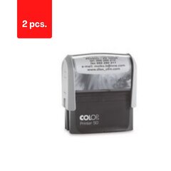 Korpus COLOP PRINTER C50 must värv sinise padjaga, pakis 2 tk. цена и информация | Канцелярские товары | kaup24.ee