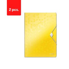Dokumentide kaust LEITZ WOW, PP, A4 3 klappi, pakis 2 tk. цена и информация | Канцелярские товары | kaup24.ee