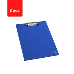 Klapiga kirjutusalus, FOROFIS, PVC A4, sinine, pakis 2 tk. hind ja info | Kirjatarbed | kaup24.ee