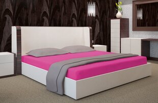 Kummiga voodilina Jersey, 160x200 cm, roosa II hind ja info | Voodilinad | kaup24.ee