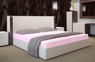 Kummiga voodilina Jersey, 180x200 cm, roosa II hind ja info | Voodilinad | kaup24.ee