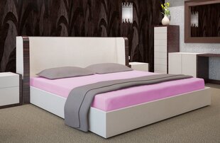Kummiga voodilina Jersey, 160x200 cm, roosa hind ja info | Voodilinad | kaup24.ee