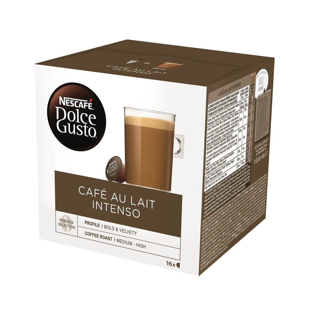 NESCAFE DOLCE GUSTO Café au Lait Intenso 16 kapslit, 160g hind ja info | Kohv, kakao | kaup24.ee